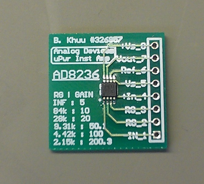 ad8236 breakout pcb